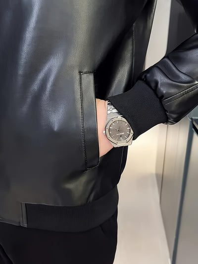 Свободно бейсболно яке с характер