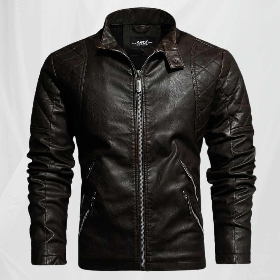Стилно мъжко кожено яке