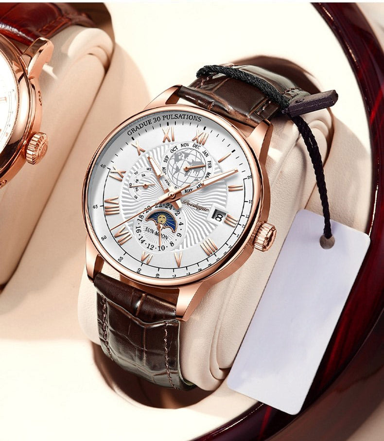 Северин | Модерен, луксозен, лек кварцов часовник