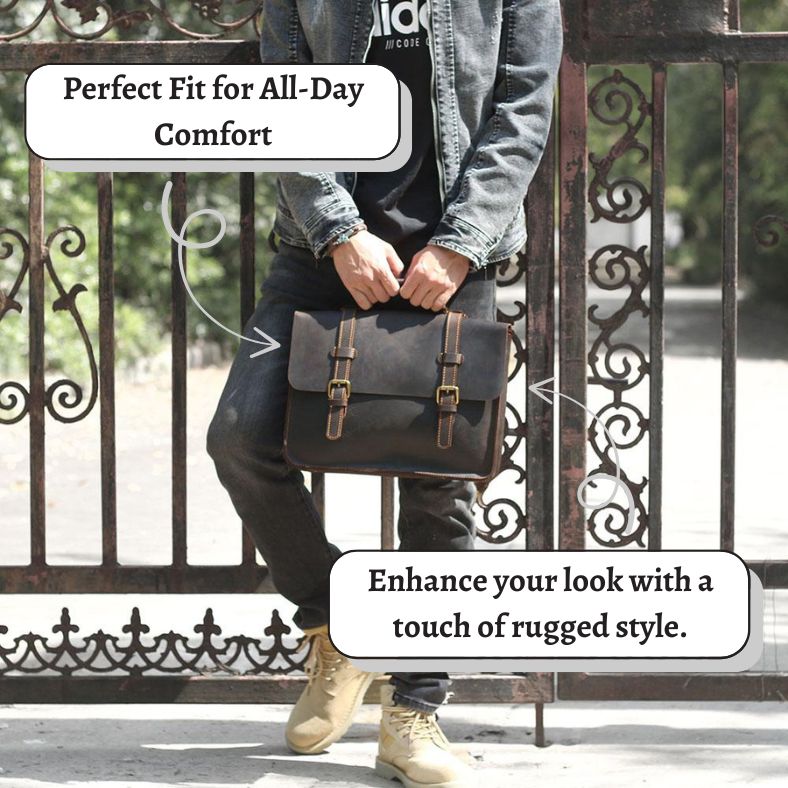 Кожена чанта куриер | НАМУР