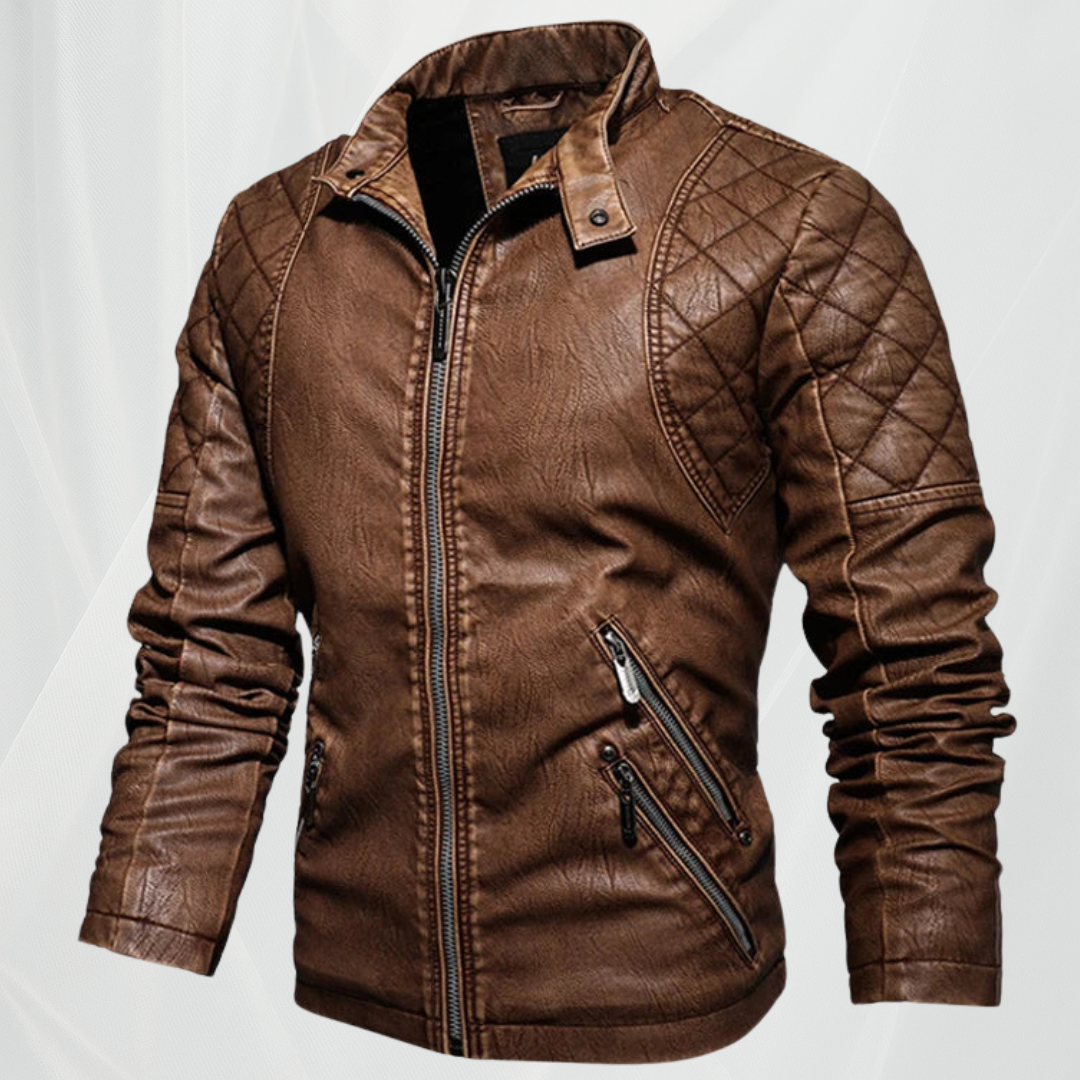 Стилно мъжко кожено яке