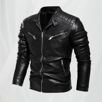 Здрав мотоциклетен костюм с яка