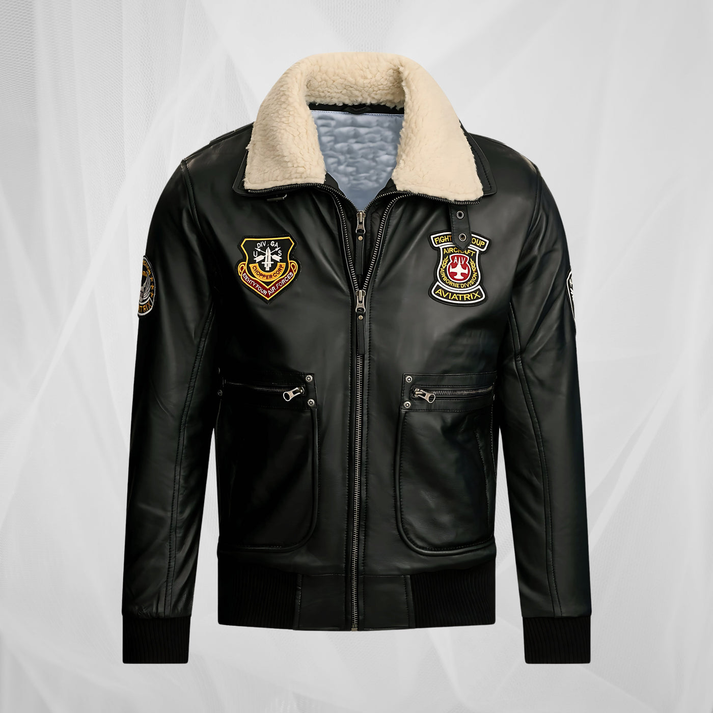 Класическо кожено сако с изтънчен стил