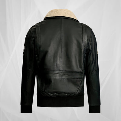 Класическо кожено сако с изтънчен стил