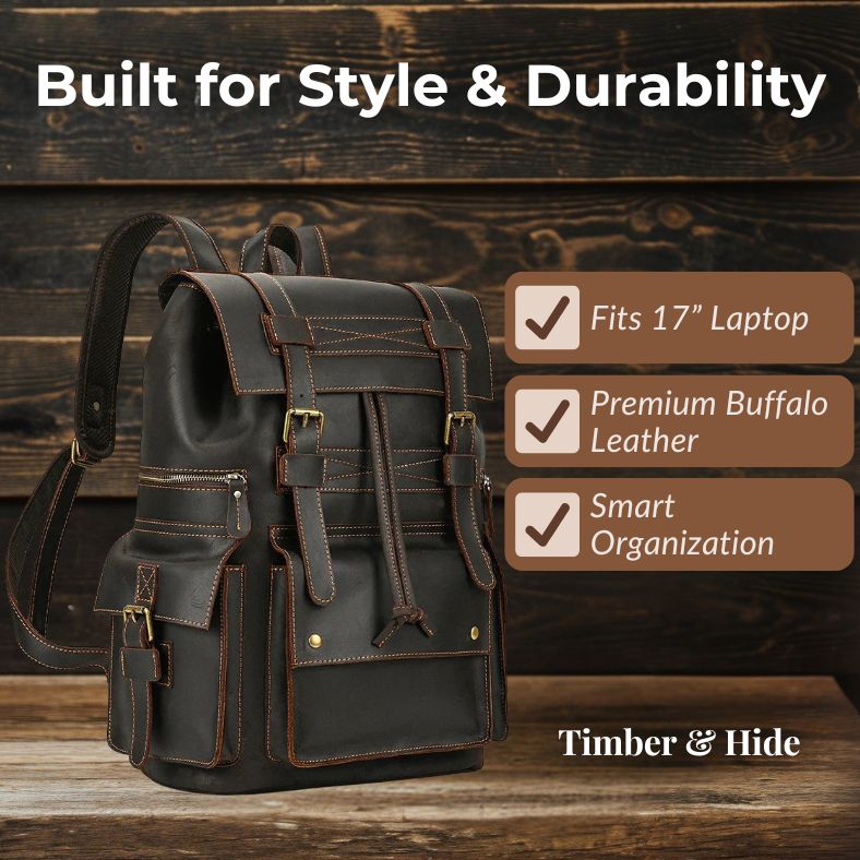 Leandro | Мъжки кожен ранец