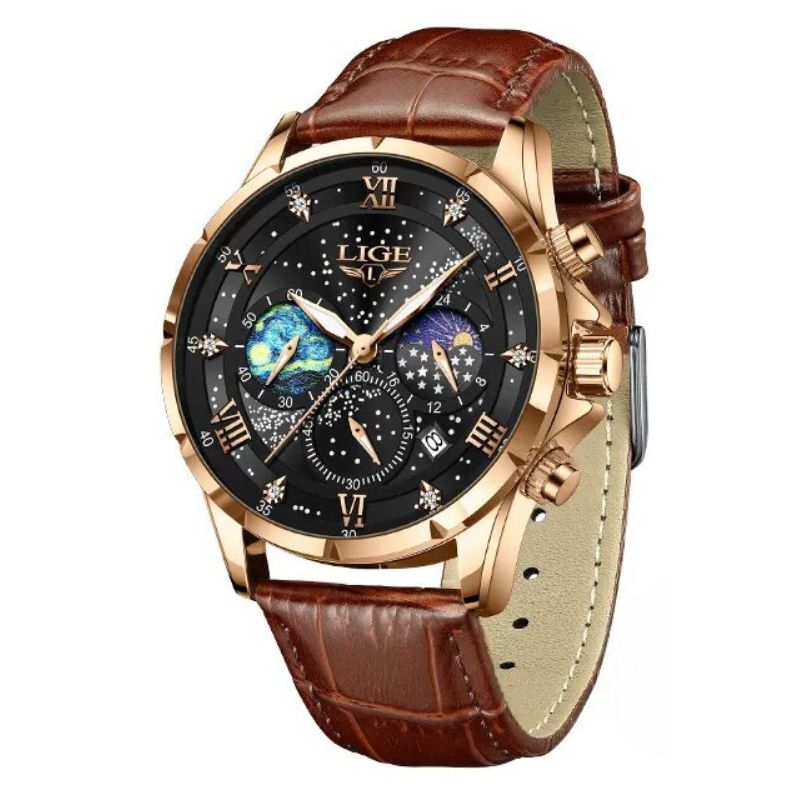 Дионезий | Елегантен часовник с фази на луната