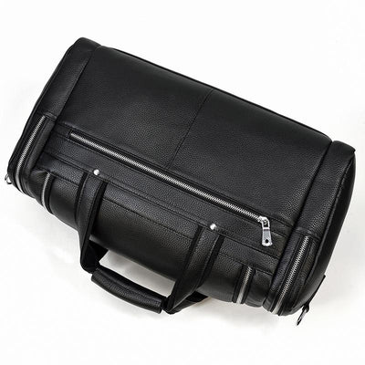 Черен кожен спортен сак | CHARLEROI