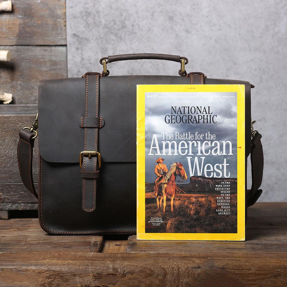 Кожена чанта куриер | НАМУР