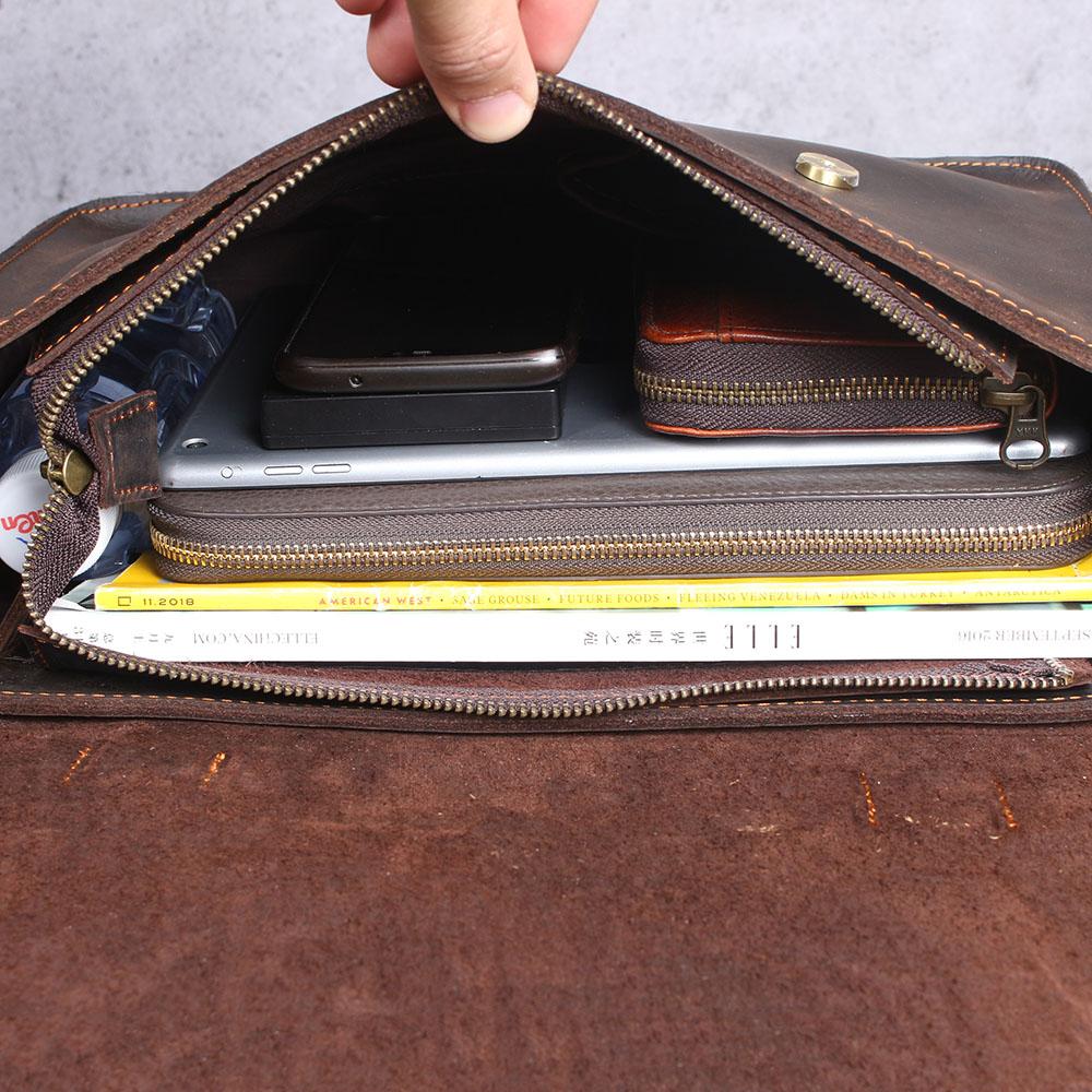 Кожена чанта куриер | НАМУР