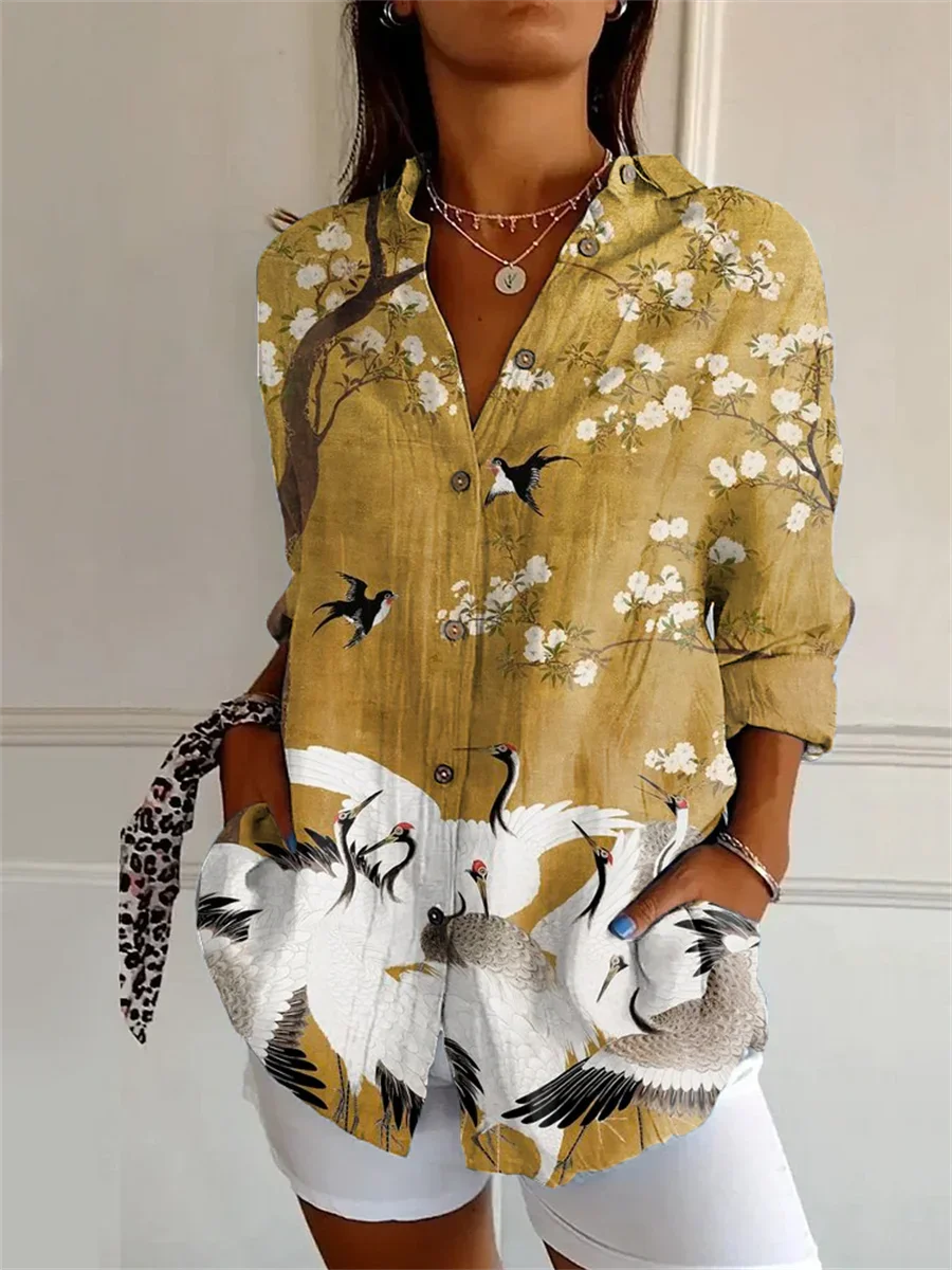 Манди - Кафяв Дълъг Свободен Блузон