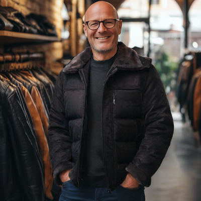 Габриел | Кожено яке Пъфер