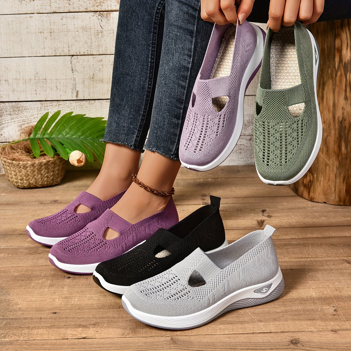 Ottilie | Дишащи обувки тип „Slip-on